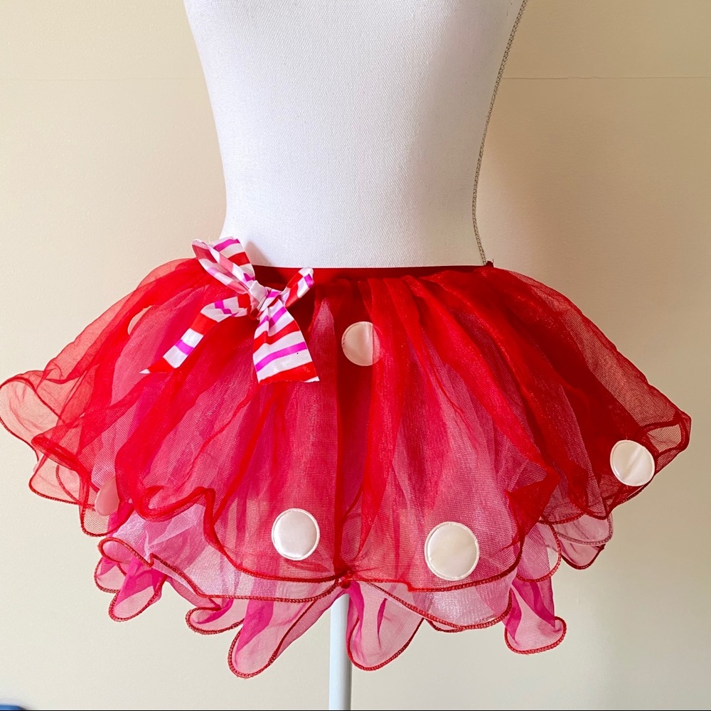 Candyland Christmas Halloween Red Pink White Tutu